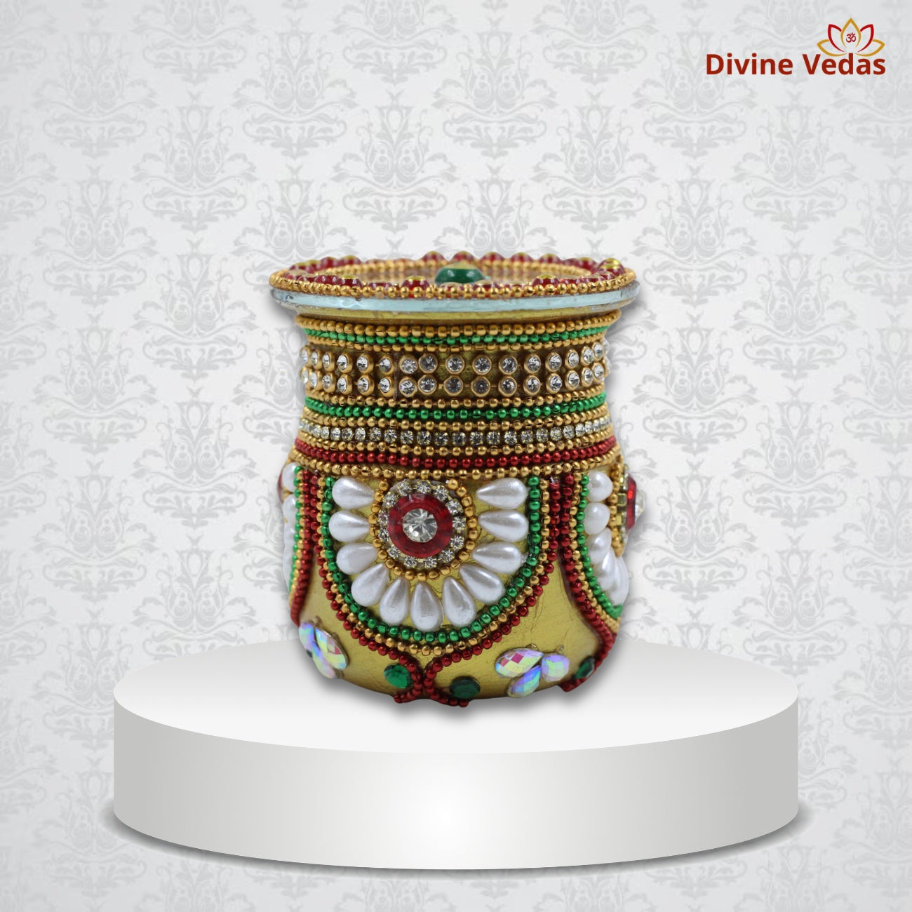 Decorative Wedding Loti – The Vessel of Auspicious Beginnings | Premium Ritual Kalash