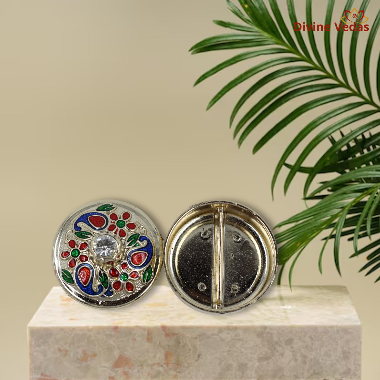 Enamel Painted Kumkum Dibbi
