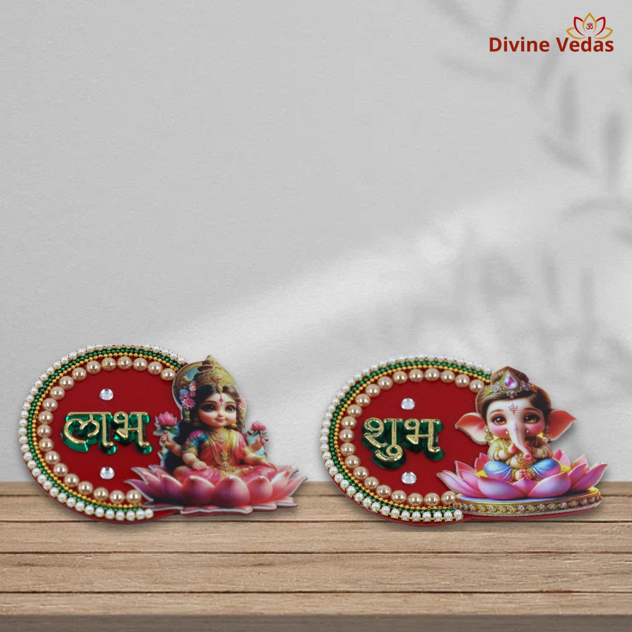 Ganesha and Lakshmi Shubh Labh – Divine Presence for Your Home Entrance Decor