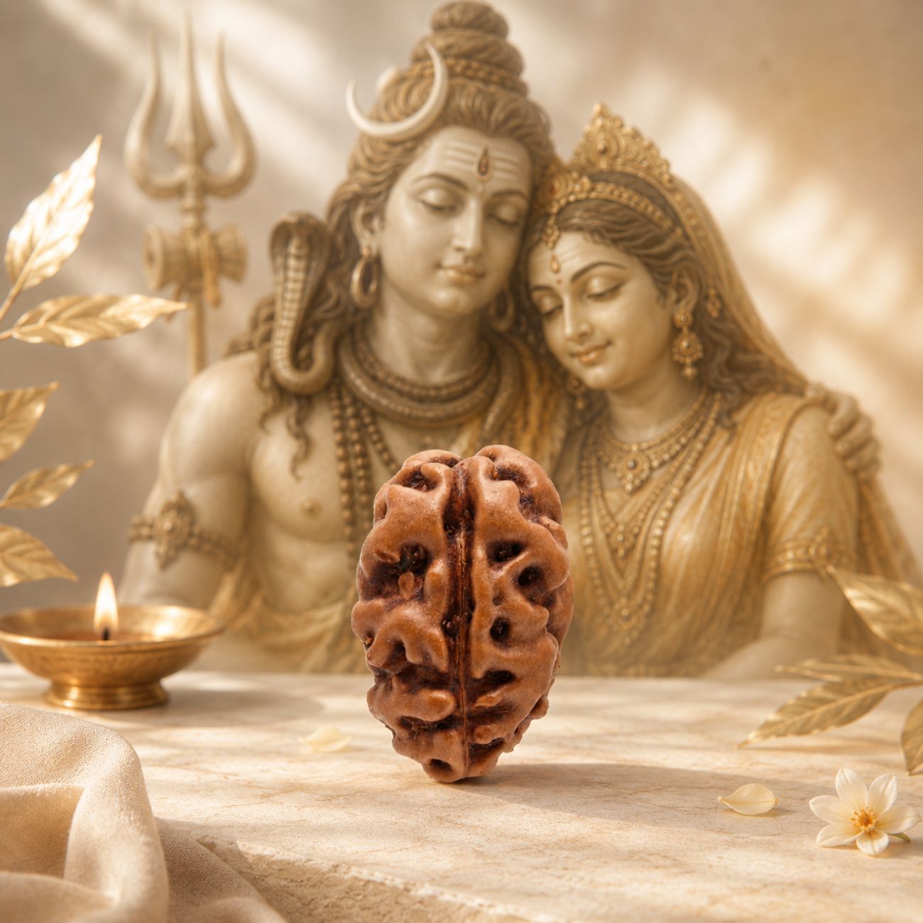2 Mukhi Rudraksha from Java Loose Bead | Original Two Mukhi Rudraksha