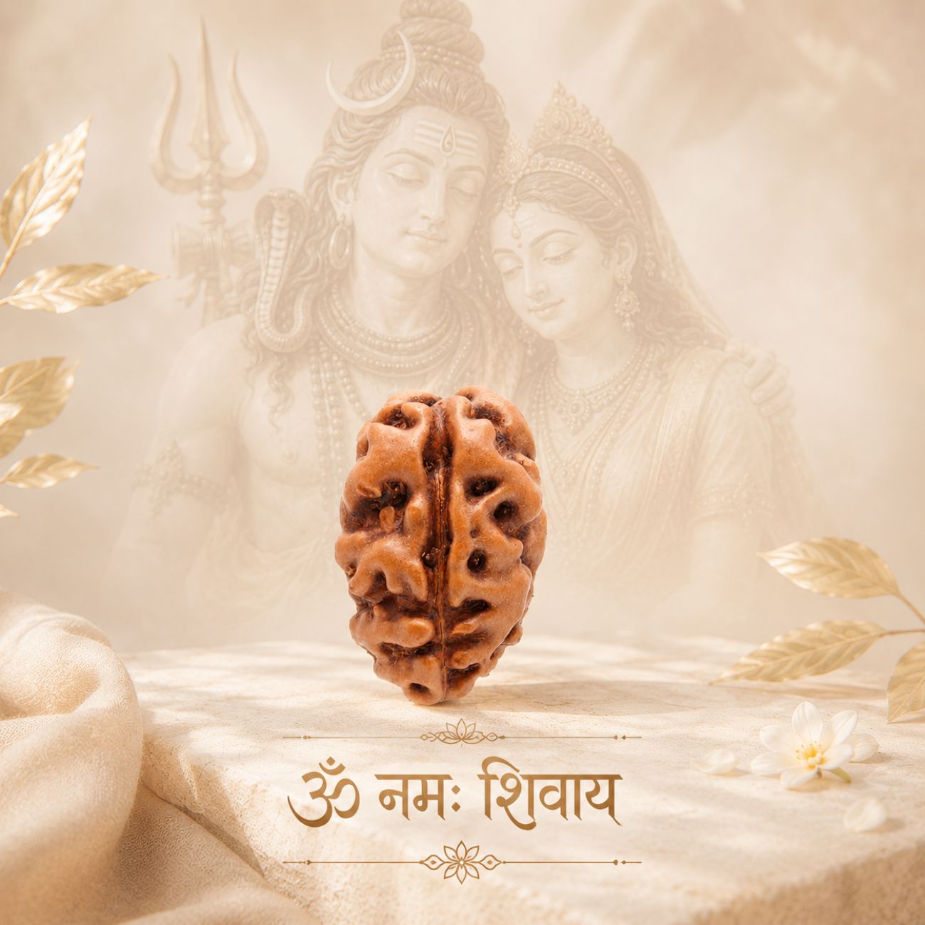 2 Mukhi Rudraksha from Java Loose Bead | Original Two Mukhi Rudraksha