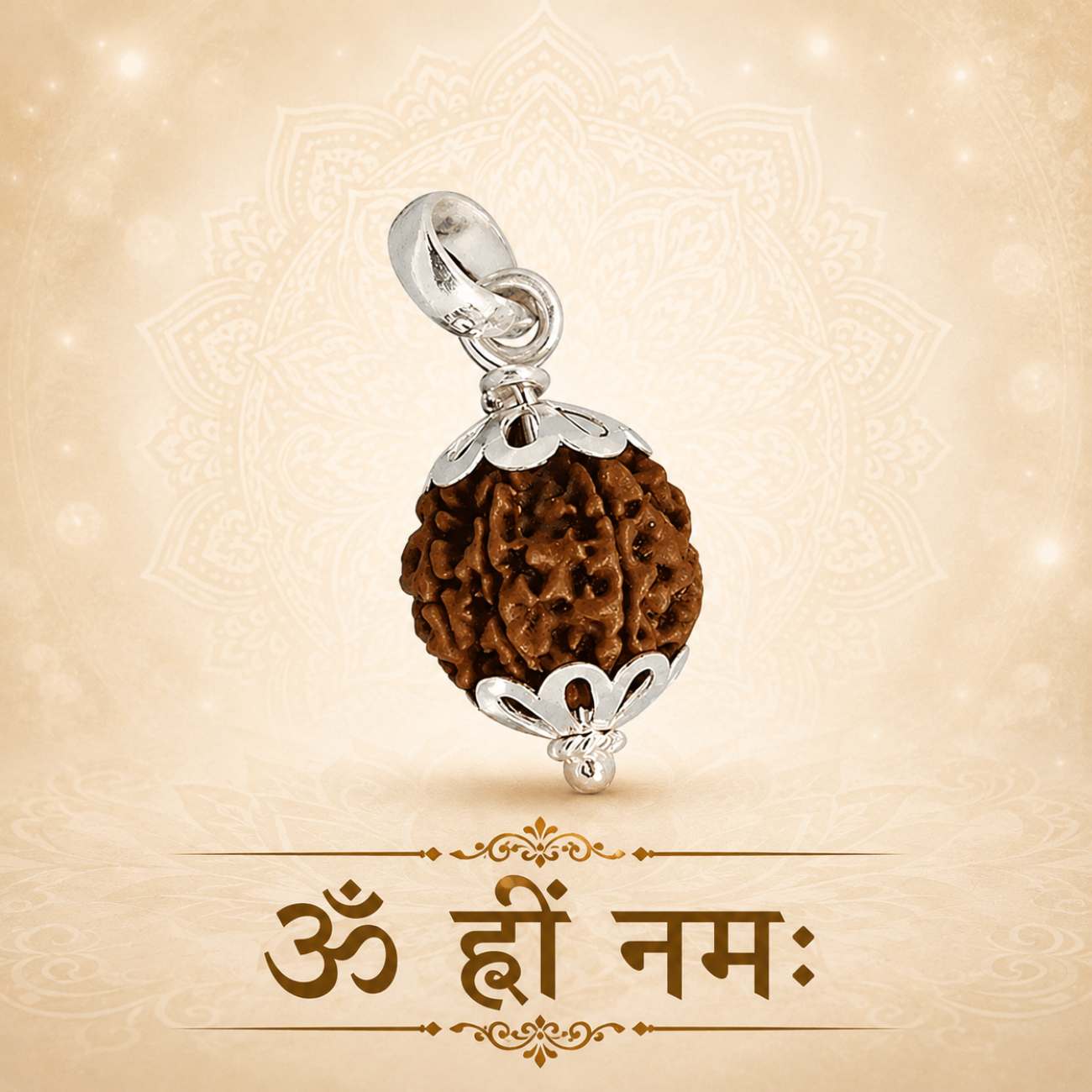 4 (four) Mukhi Rudraksha from Nepal in Silver caps