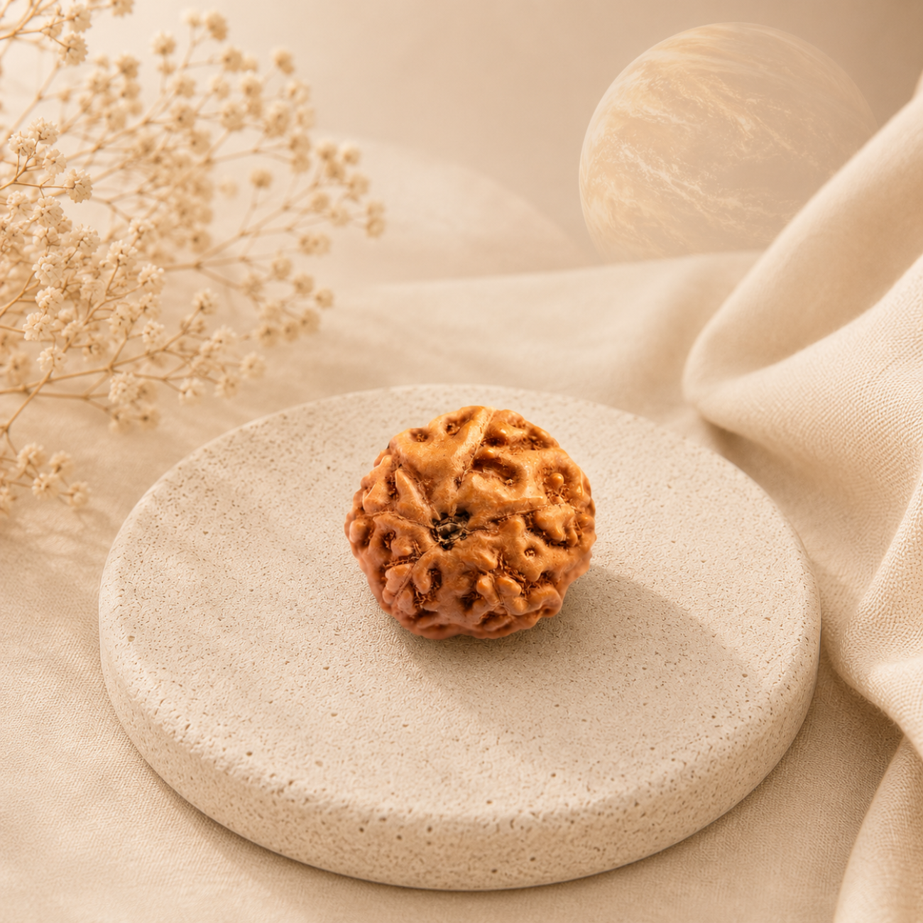 6 Mukhi Rudraksha from Java Loose Bead | Original Six Mukhi Rudraksha