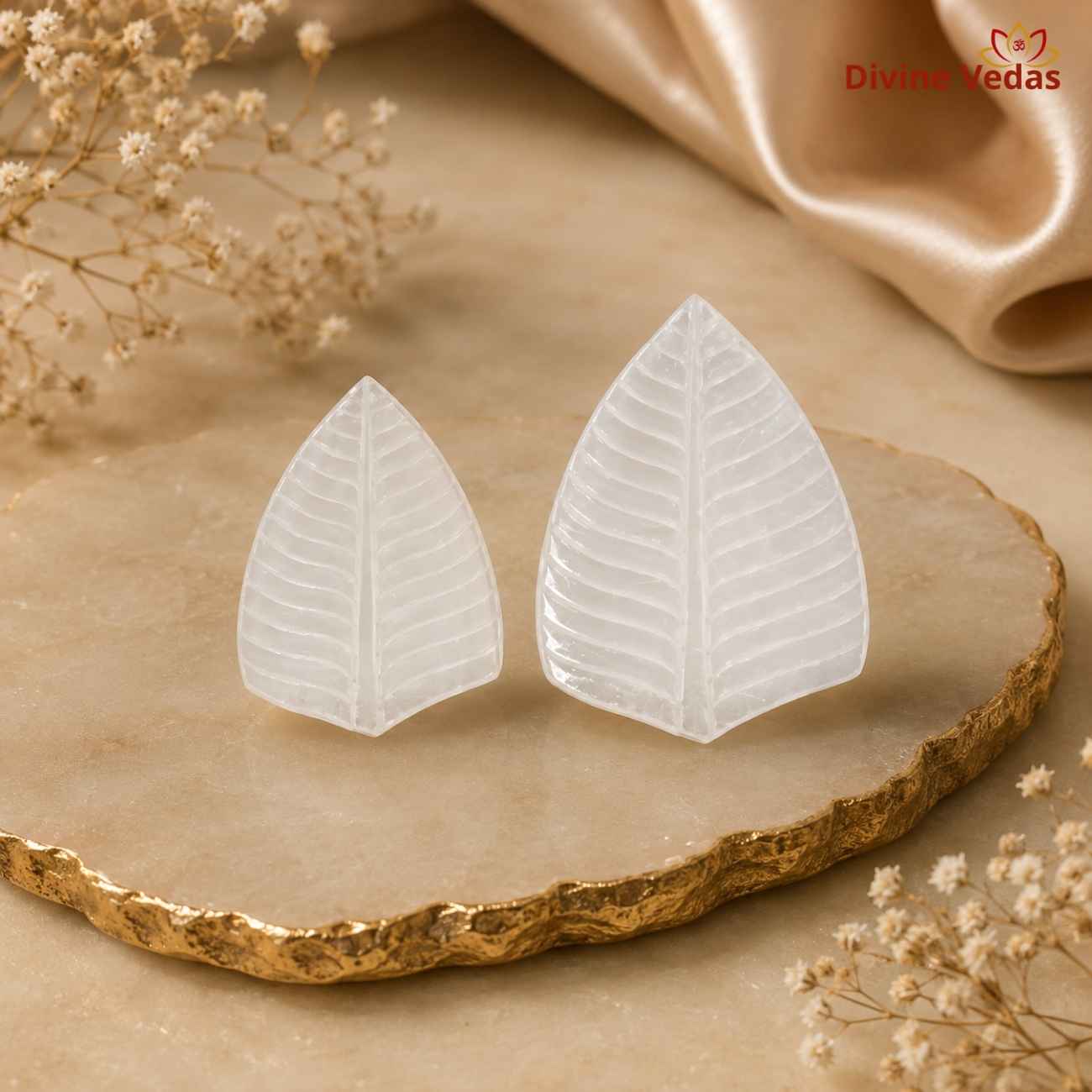 Silver Banana Leaf for Pooja & Rituals | Chandi Banana Leaf | Divine Vedas