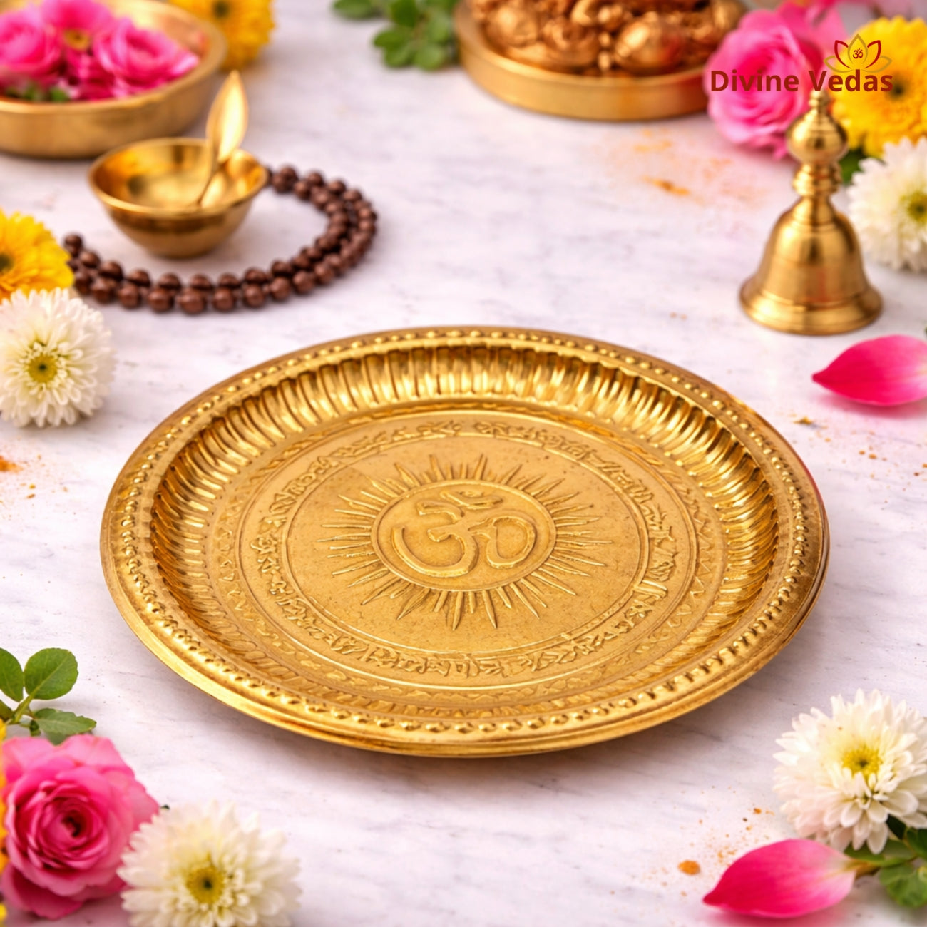 Brass Pooja Thali