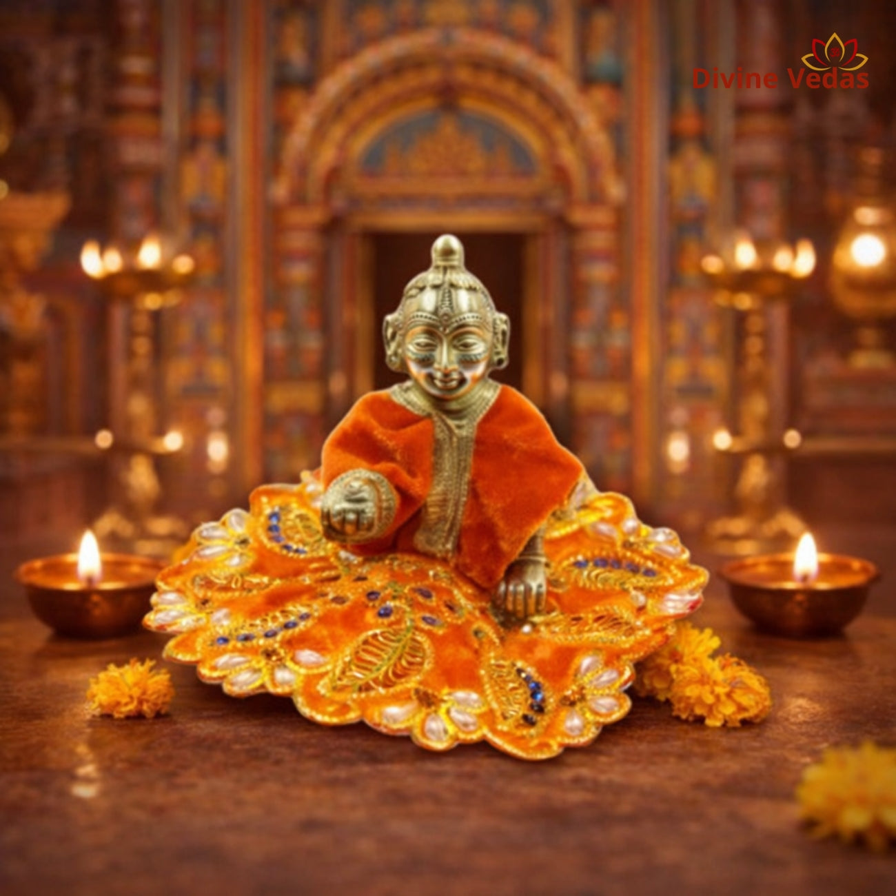 Embroidered Bal Gopal Designer Poshak