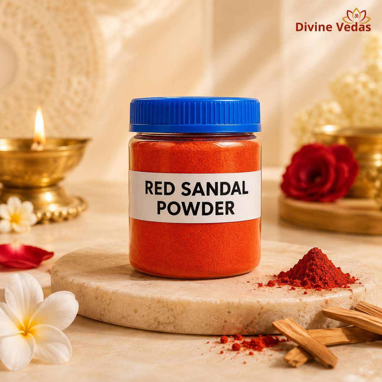 Red Sandal Powder for Pooja - 50gms