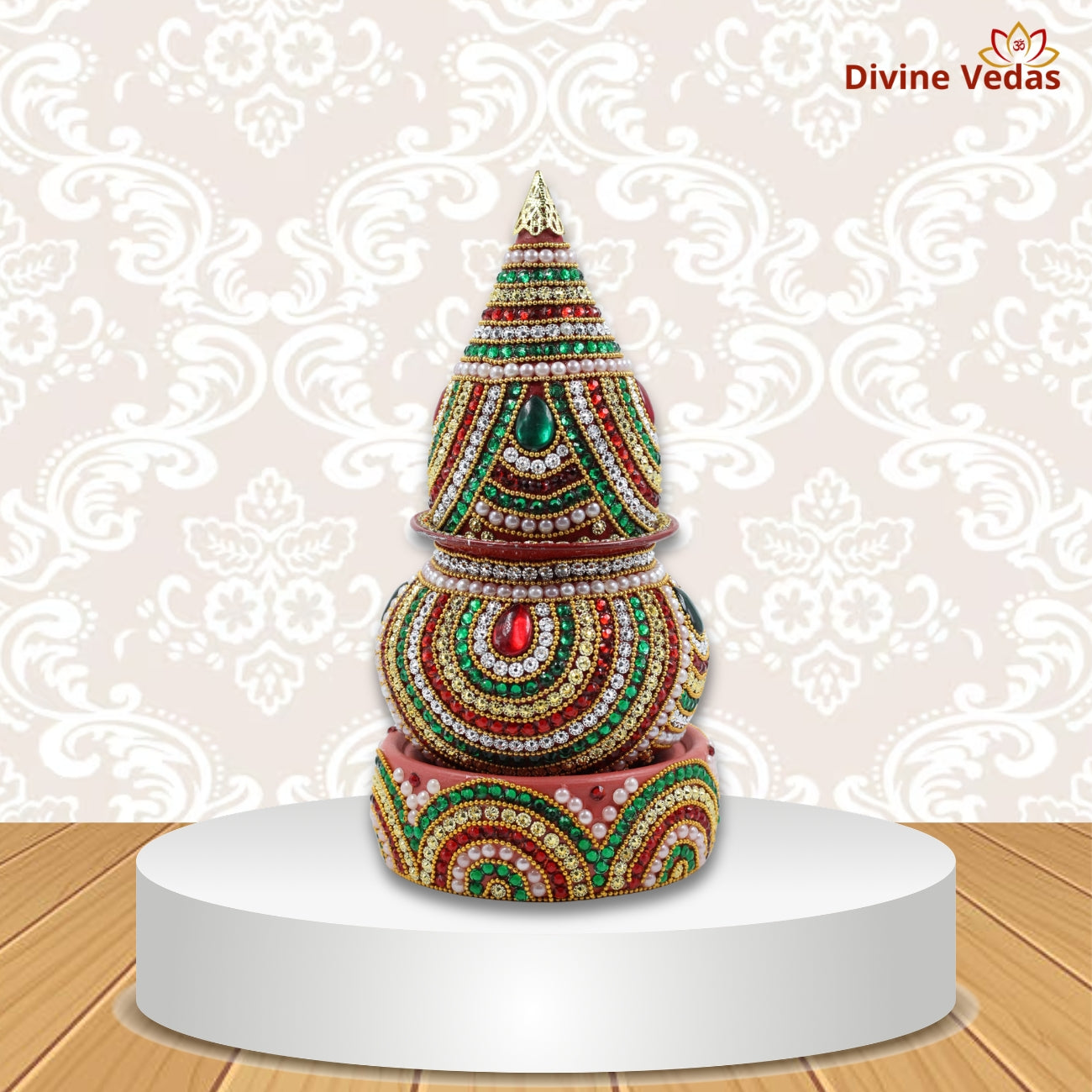 Kalash with Coconut Decorative Set – Traditional Pooja Festival Decor
