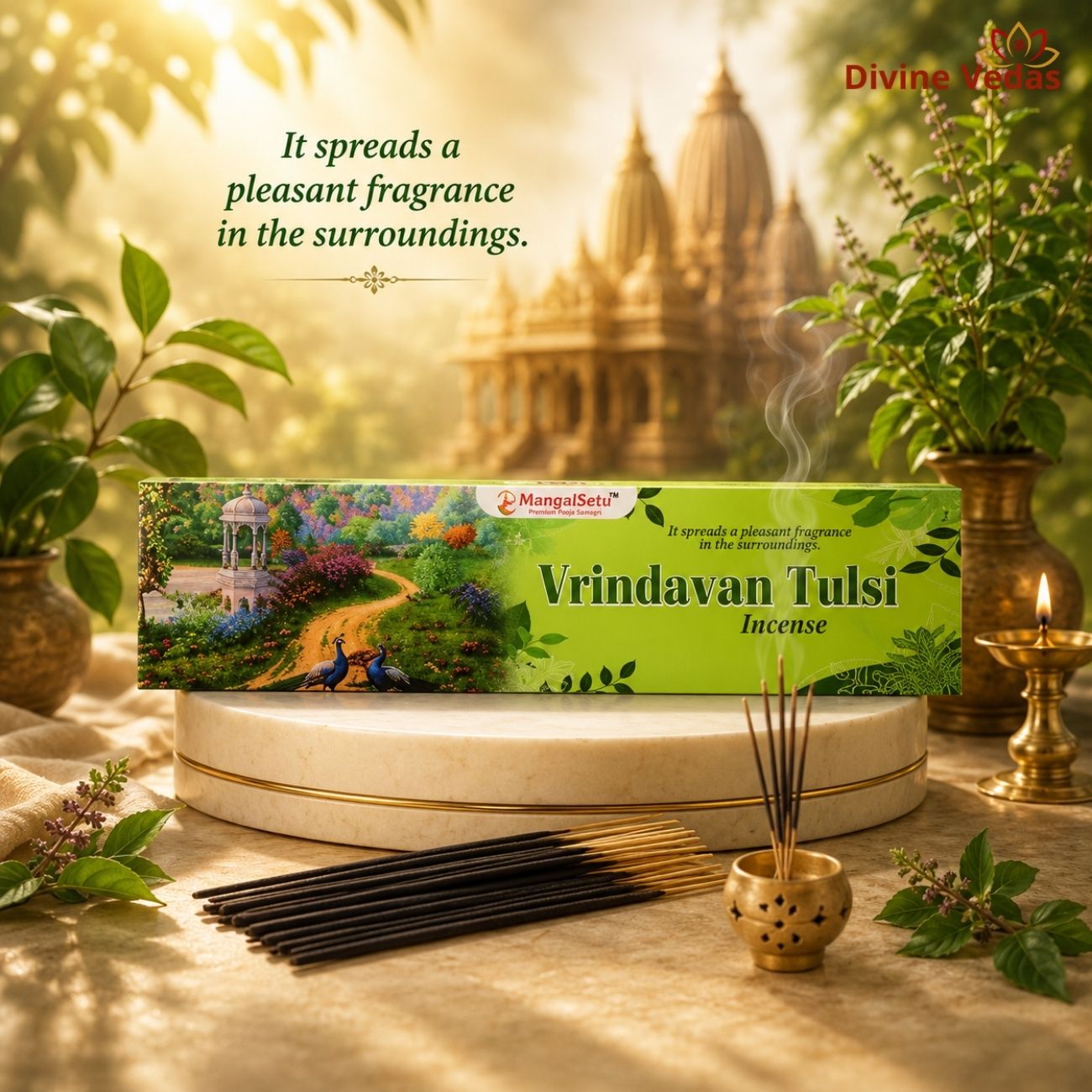 Vrindavan Tulsi Agarbatti – A Sip of Serenity