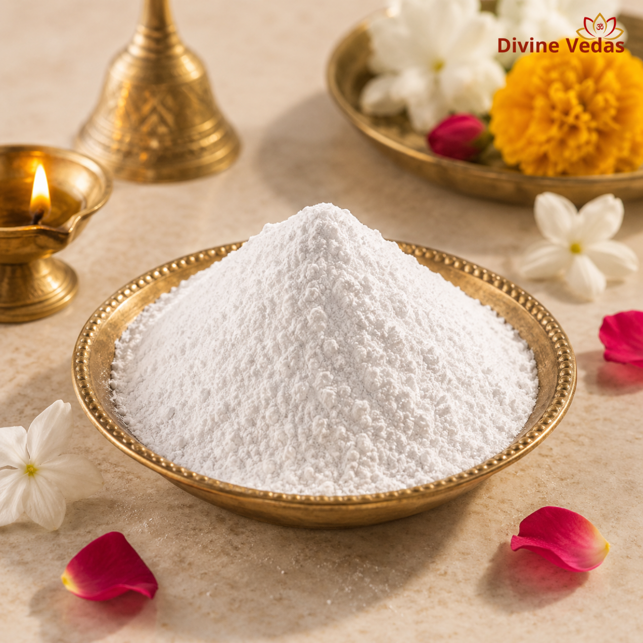 White Abir for Pooja - 40gms