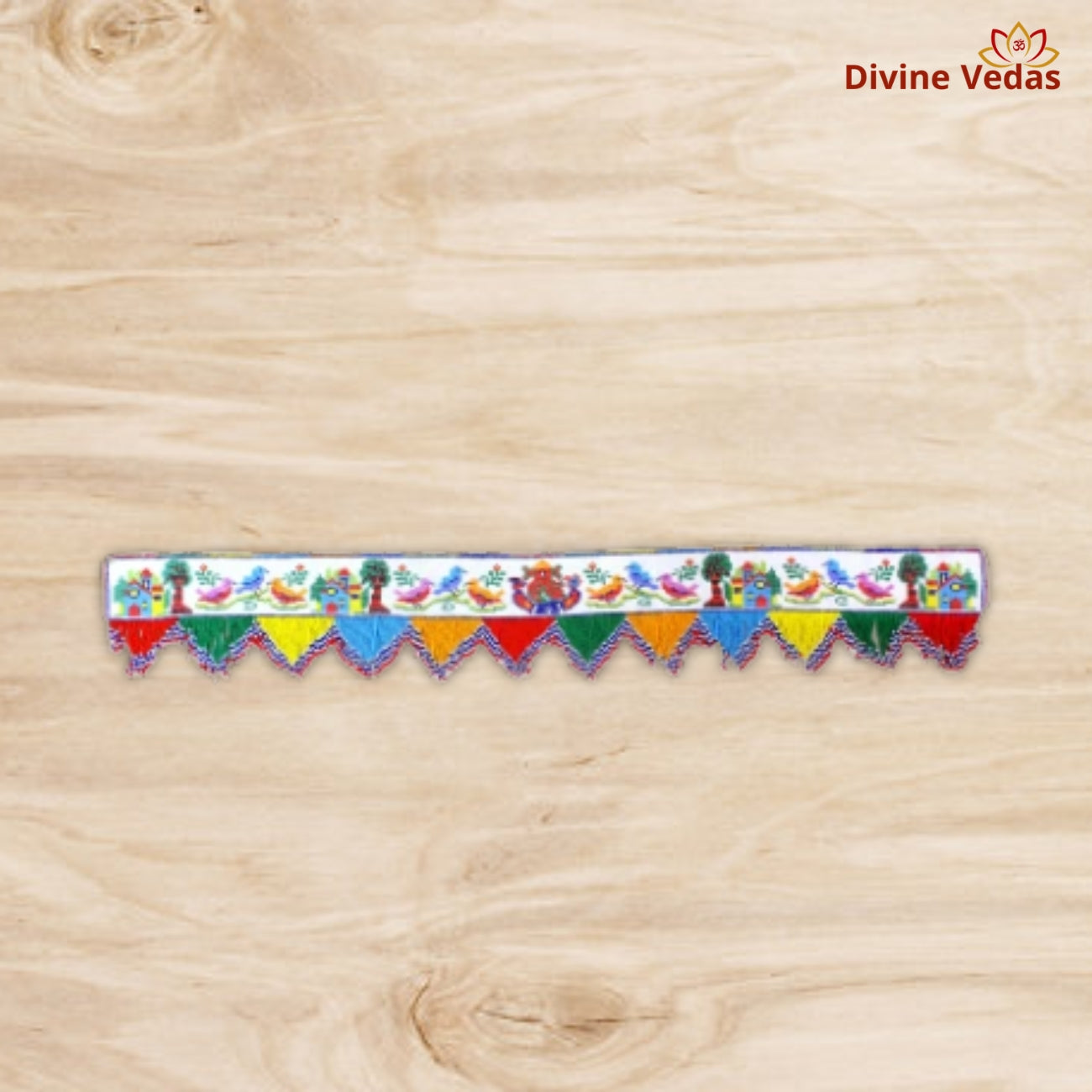 Village Scene Beaded Toran – Handcrafted Decorative Entrance Hanging