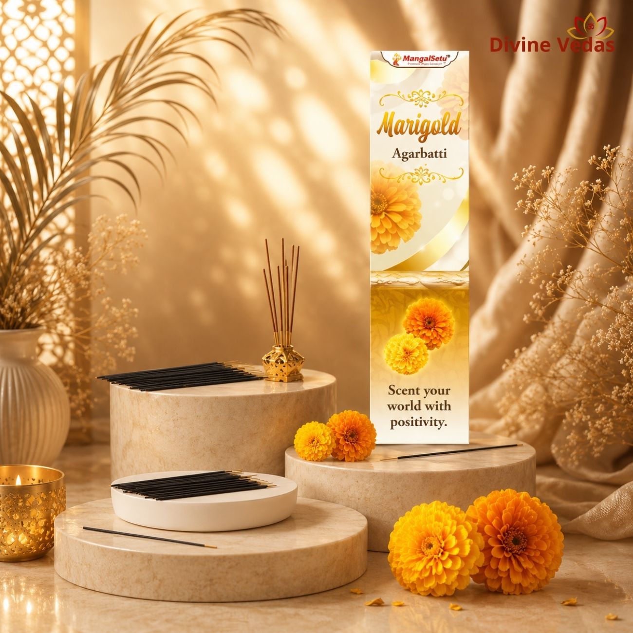 Marigold Incense Sticks Agarbatti