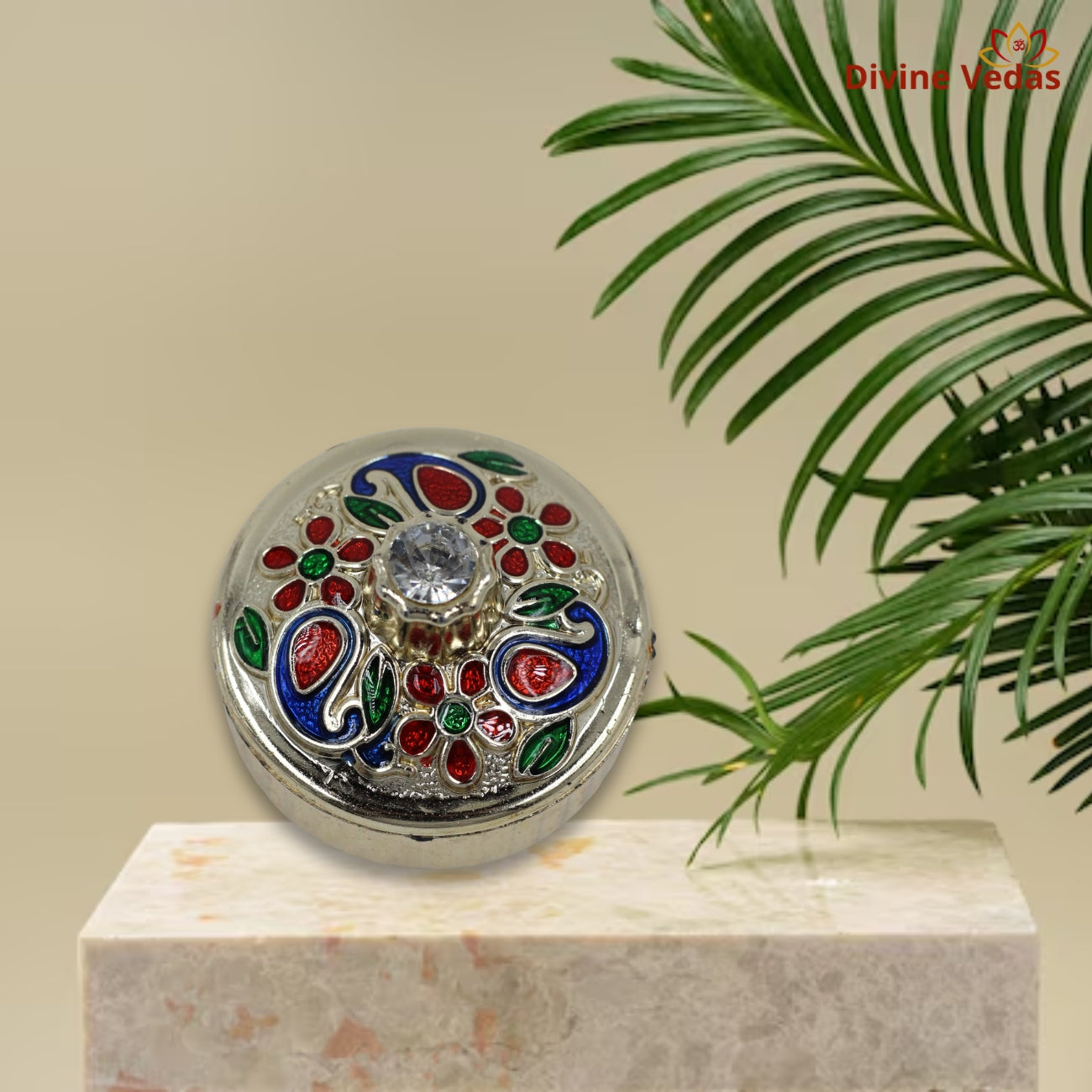 Enamel Painted Kumkum Dibbi