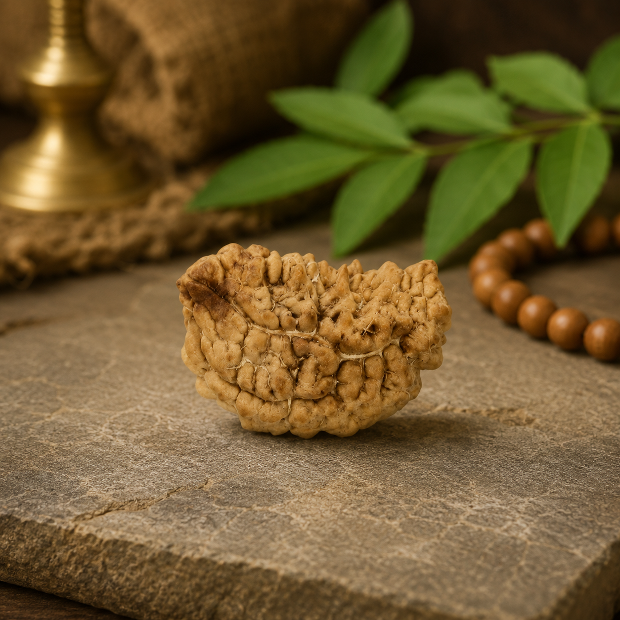 1 Mukhi Rudraksha Half Moon Loose Bead | Original One Mukhi Half Moon Rudraksha