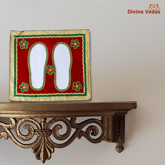 Charan Paduka Design Kumkum Pagla for Bride’s Welcome