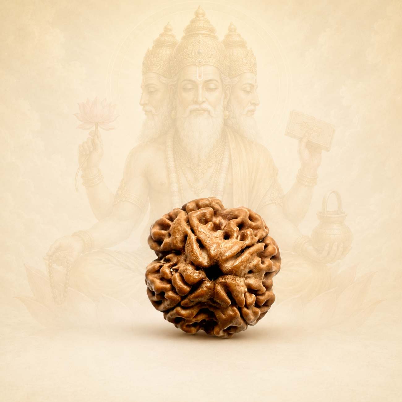 4 (four) Mukhi Rudraksha from Nepal Loose Bead