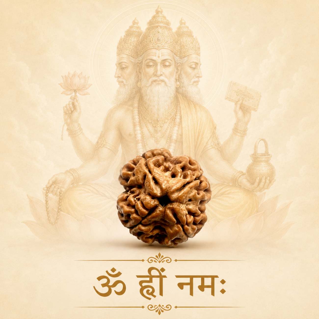 4 (four) Mukhi Rudraksha from Nepal Loose Bead