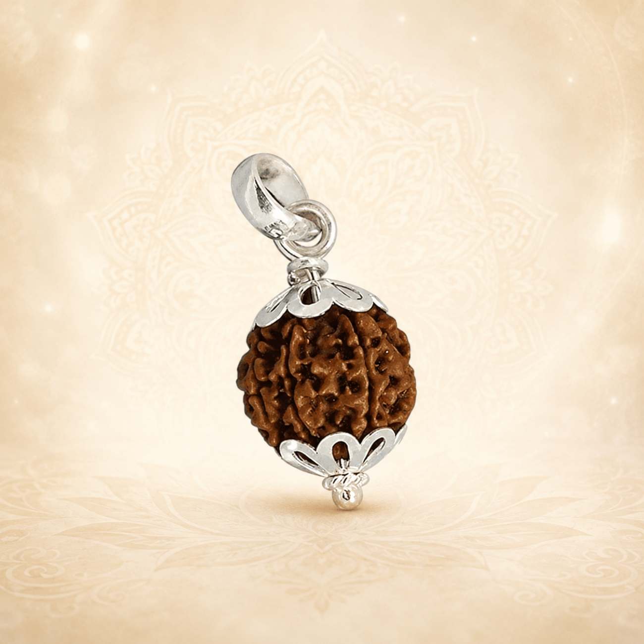 4 (four) Mukhi Rudraksha from Nepal in Silver caps