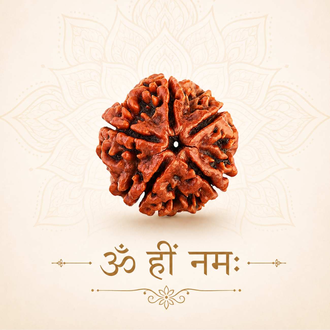 5 (Punchmukhi) Mukhi Rudraksha from Nepal Loose Bead