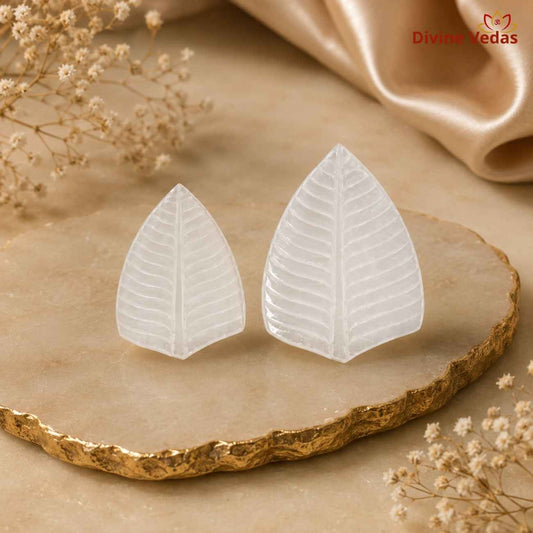 Silver Banana Leaf for Pooja & Rituals | Chandi Banana Leaf | Divine Vedas