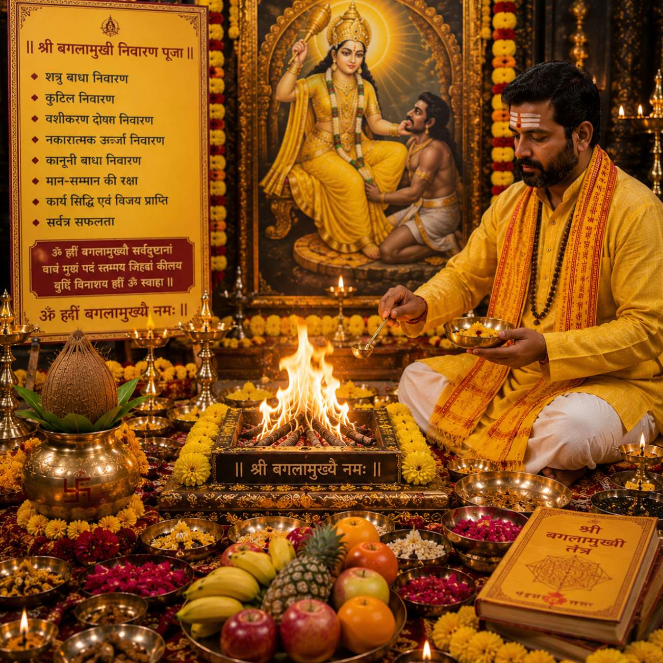 Maa Mata Baglamukhi Puja Homam Online