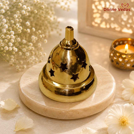 Carving Designer Diya for Pooja | Decorative Traditional Deepak | Divine Vedas