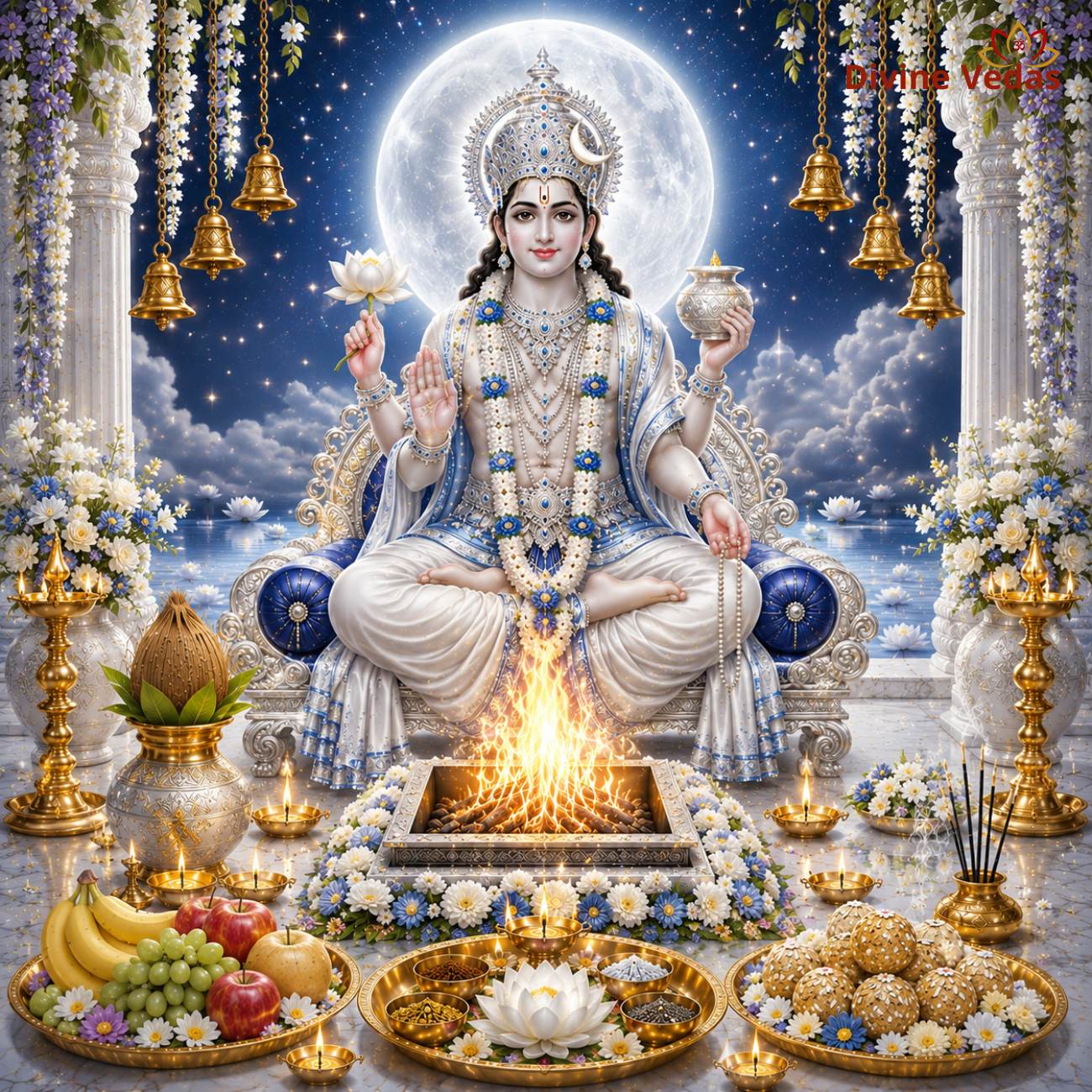Chandra Moon Grah Puja Mantra Japa and Yagna Online