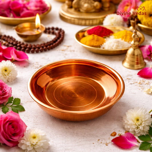 Copper Pooja Plate
