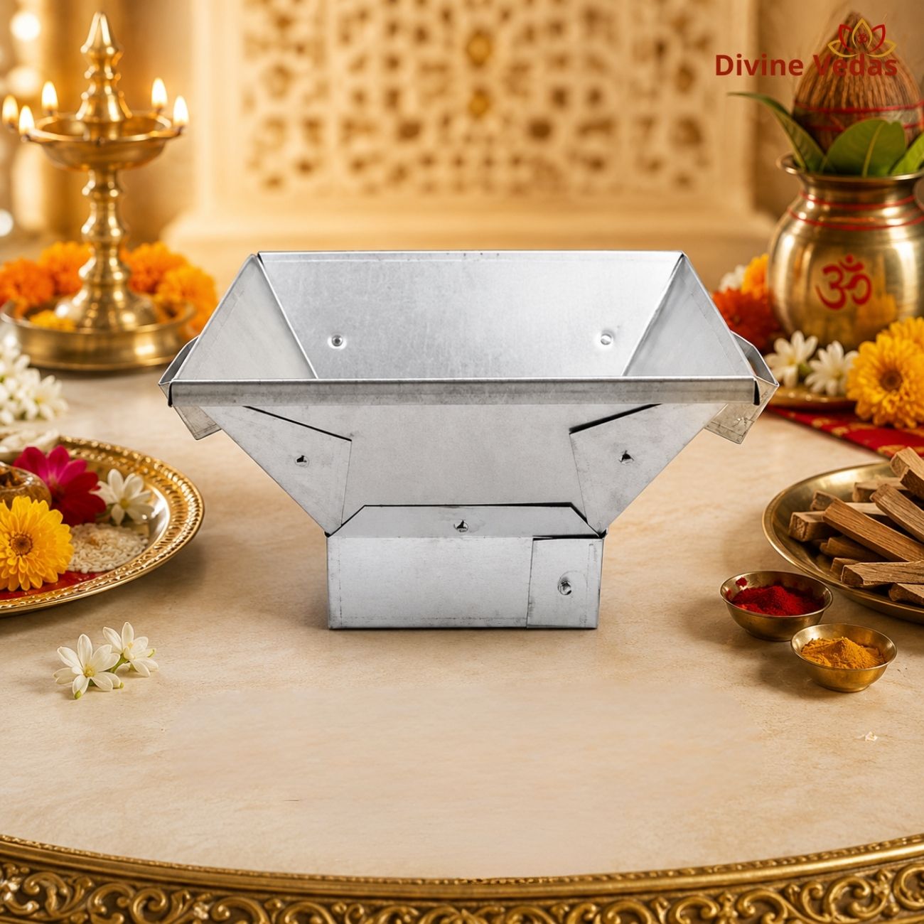 Durable Iron Havan Kund for Pujan Yajna | Traditional Hawan Kund for Havan & Homam
