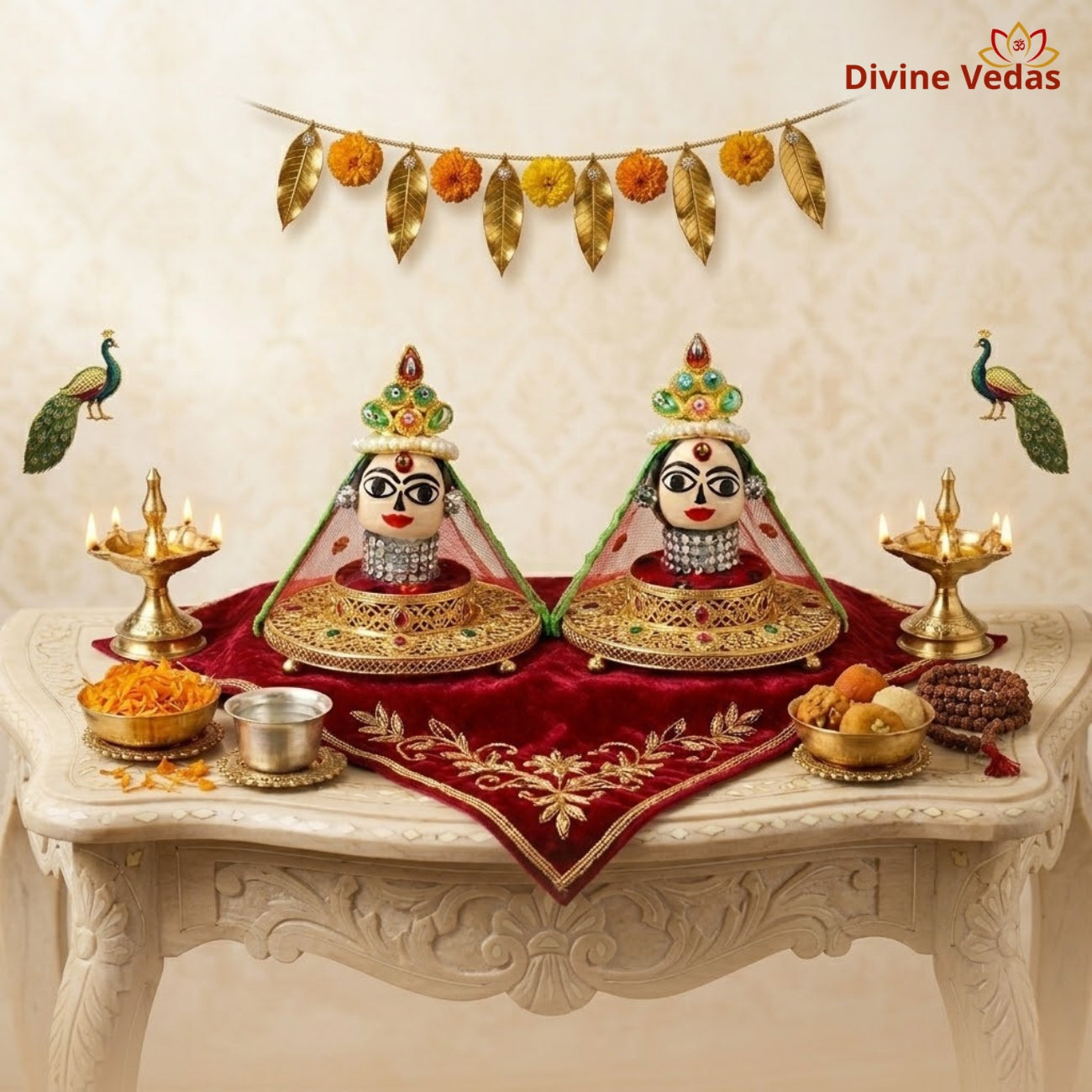 Festive Special Riddhi Siddhi Idol Set for Pooja Room – Premium Ganesh Decor