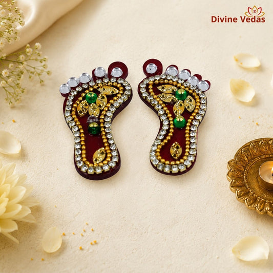 Auspicious Laxmi Charan Decorative for Ritual