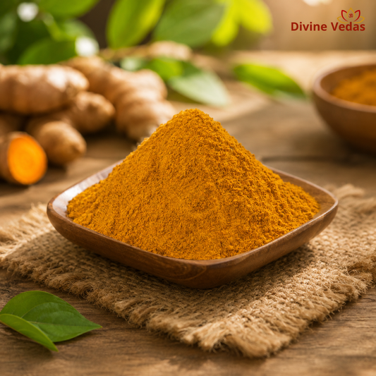 Haldi (Turmeric) Powder for Pooja – 50gms | Pure Turmeric Powder | Divine Vedas