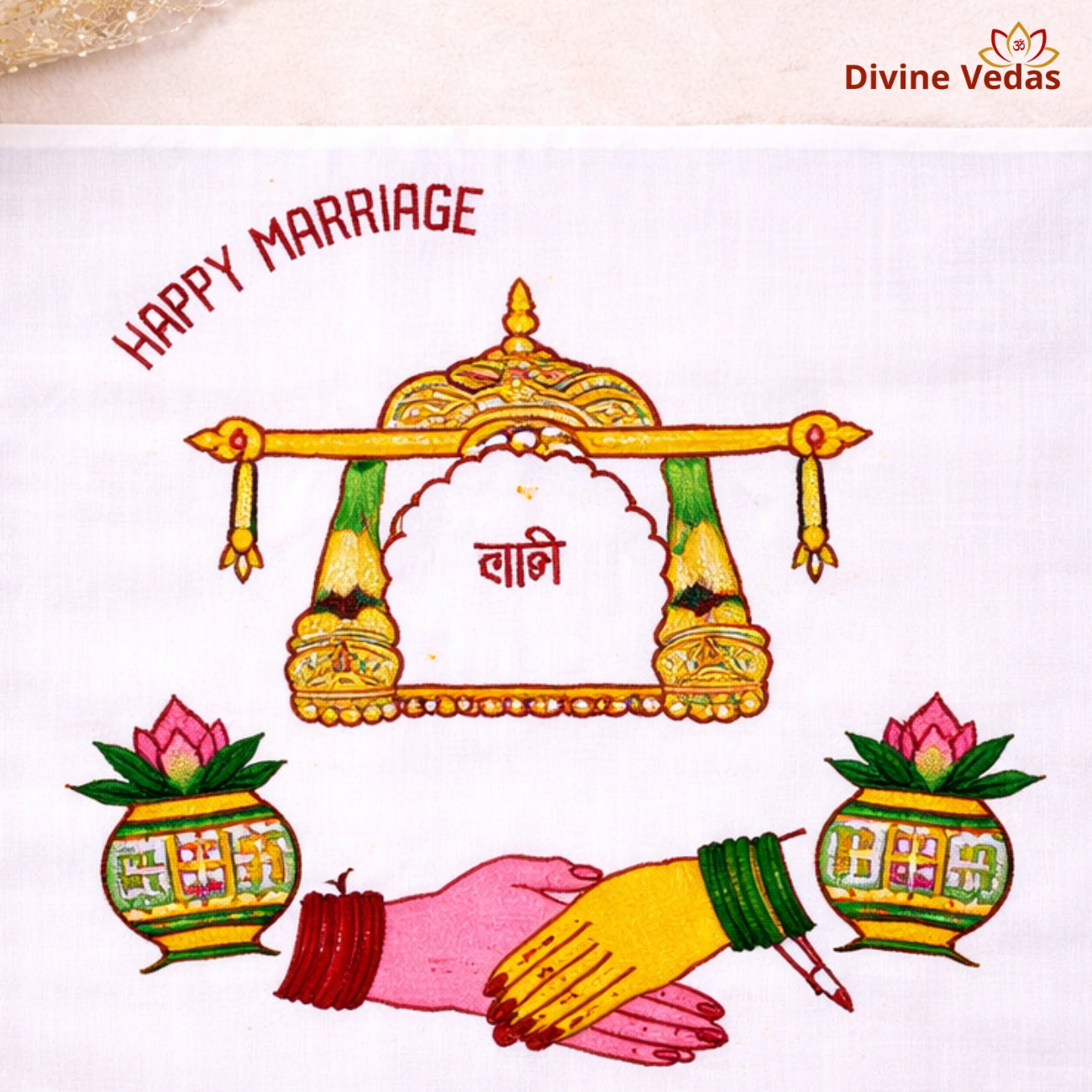 Hastmelap Rumal – The Sacred Fabric of Union | Premium Wedding Ritual Cloth