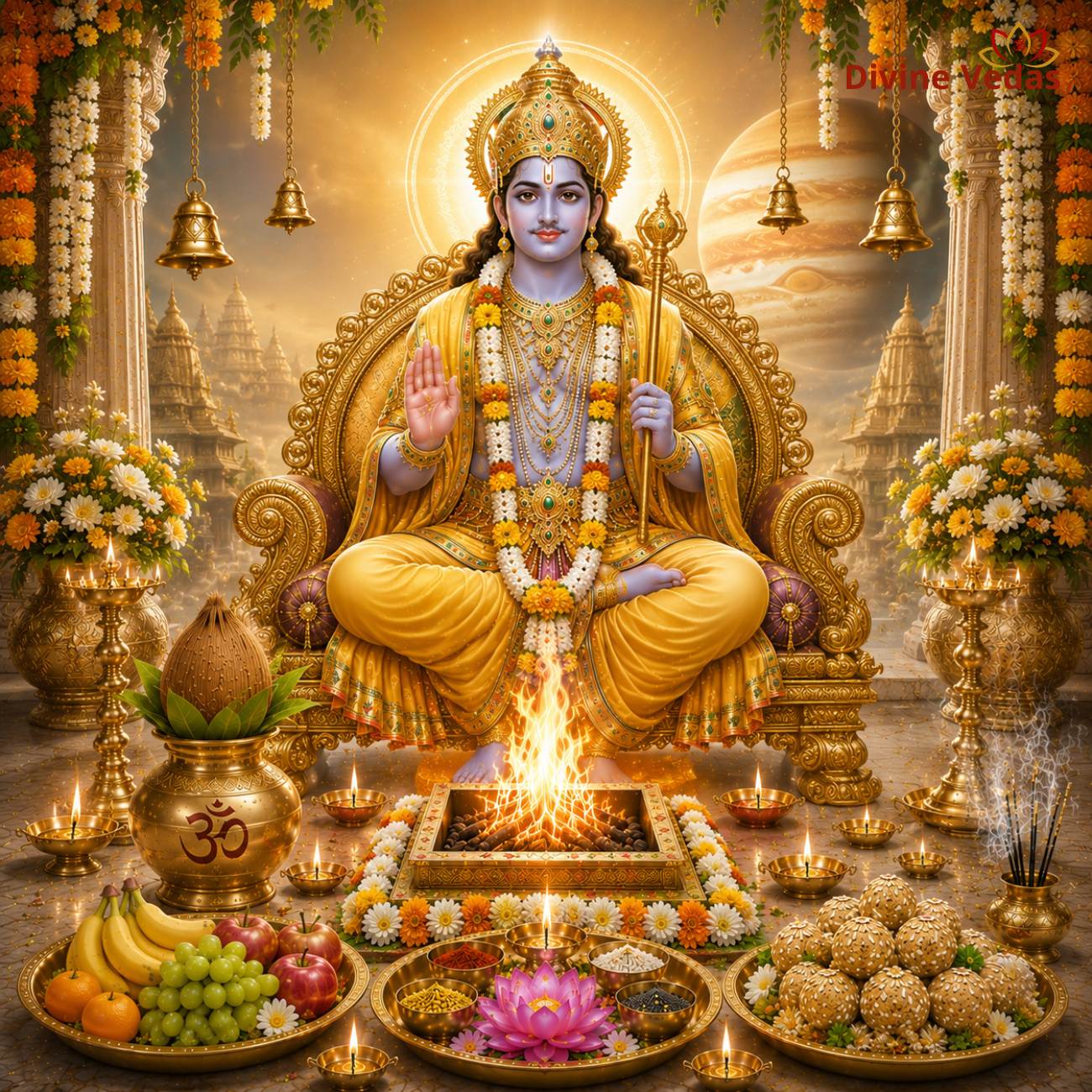 Jupiter Guru Graha Shanti puja & Guru Mantra Japa Online