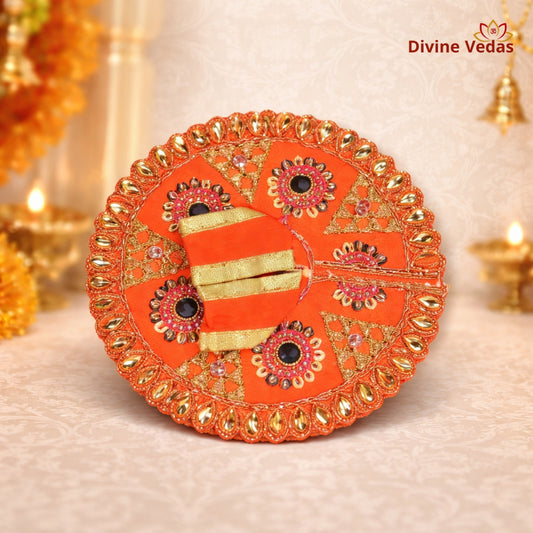 Kanha Ji Royal Look Poshak for Laddu Gopal – Premium Krishna Dress