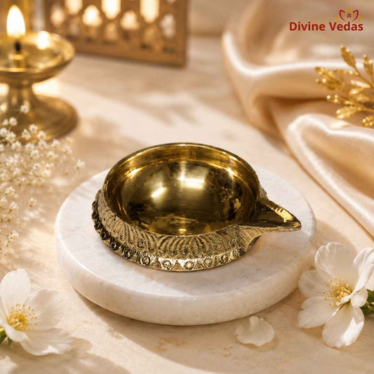 Kuber Diya – Divine Lamp of Wealth | Brass Kubera Deepak for Pooja & Diwali | Divine Vedas