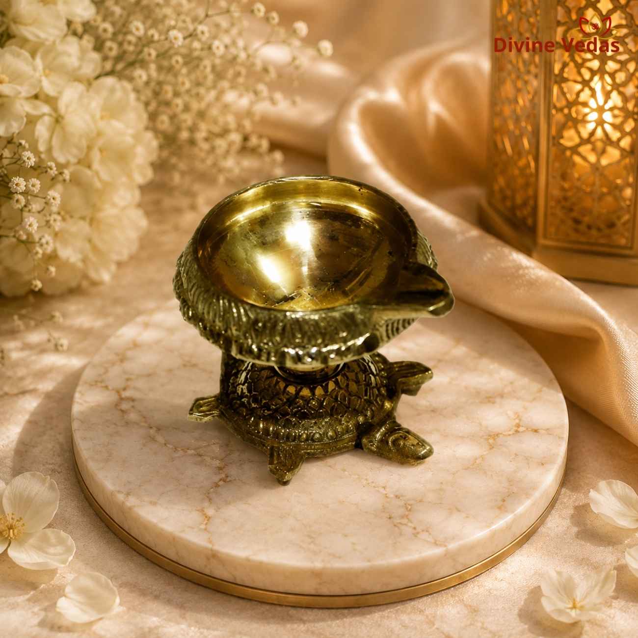 Kuber Vastu Diya in Brass | Kubera Deepak for Lakshmi Kuber Pooja & Vastu | Divine Vedas
