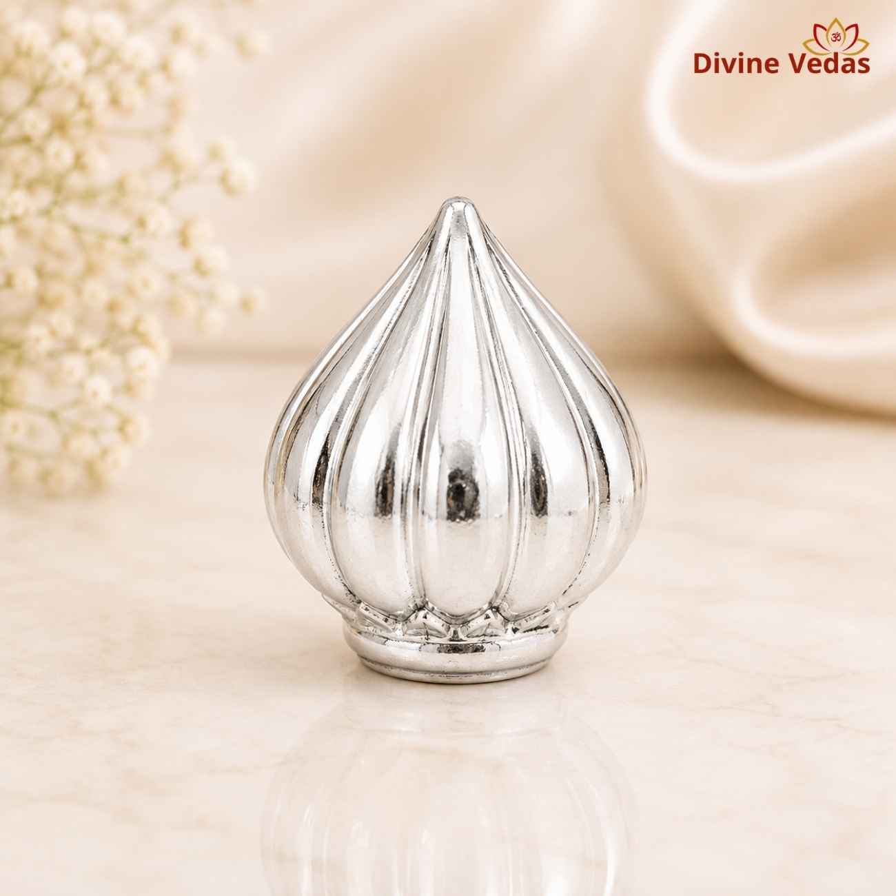 Silver Modak 10g for Ganesh Pooja | Chandi Modak for Ganpati | Divine Vedas