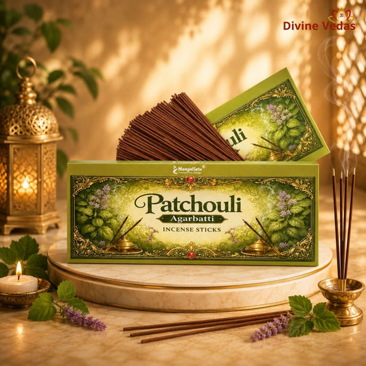 Patchouli Incense Sticks (Agarbatti) – Premium Earthy Fragrance for Puja, Meditation & Home