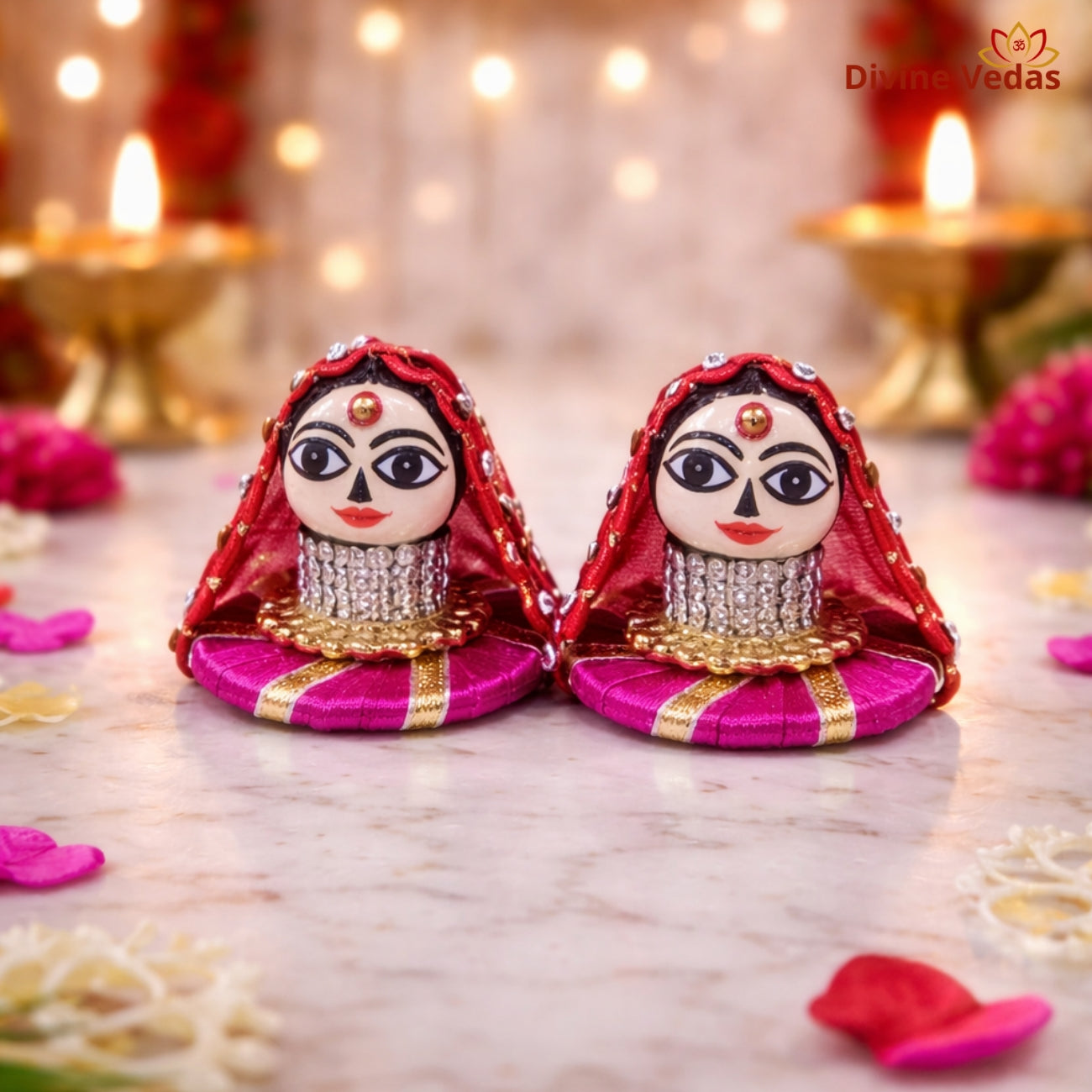 Riddhi Siddhi Sacred Symbols of Prosperity – Premium Divine Idol Decor Set