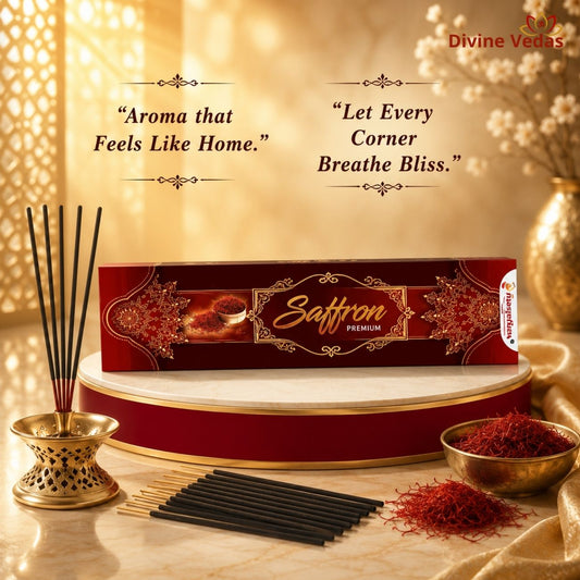 Saffron Incense Sticks Agarbatti