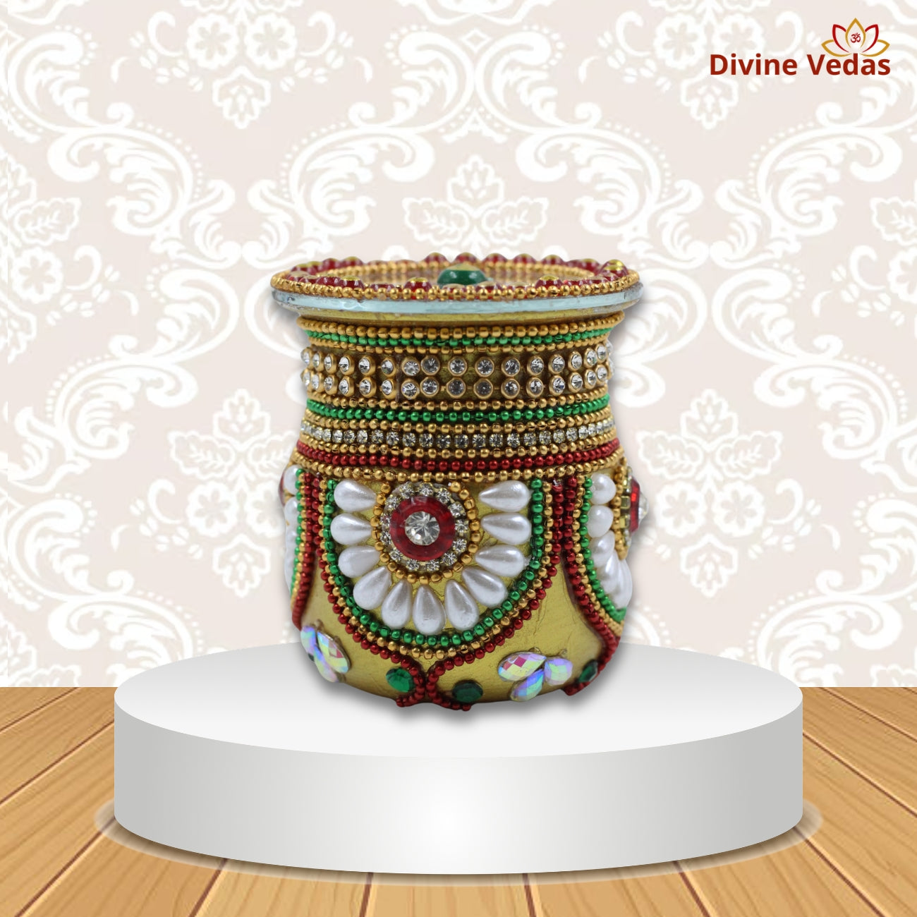 Kalash with Coconut Decorative Set – Traditional Pooja Festival Decor