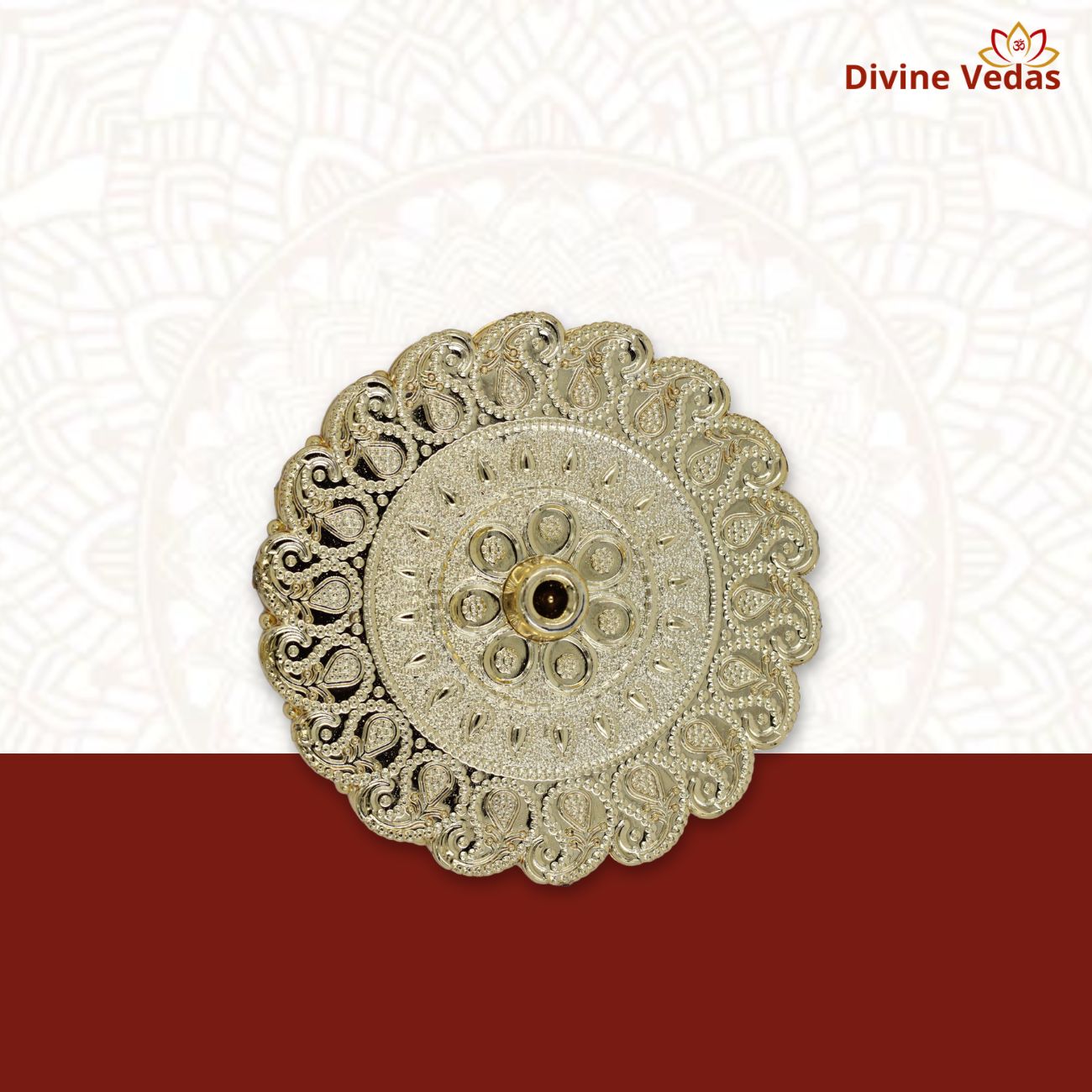 Traditional Pooja Haldi Kumkum Container with Lid