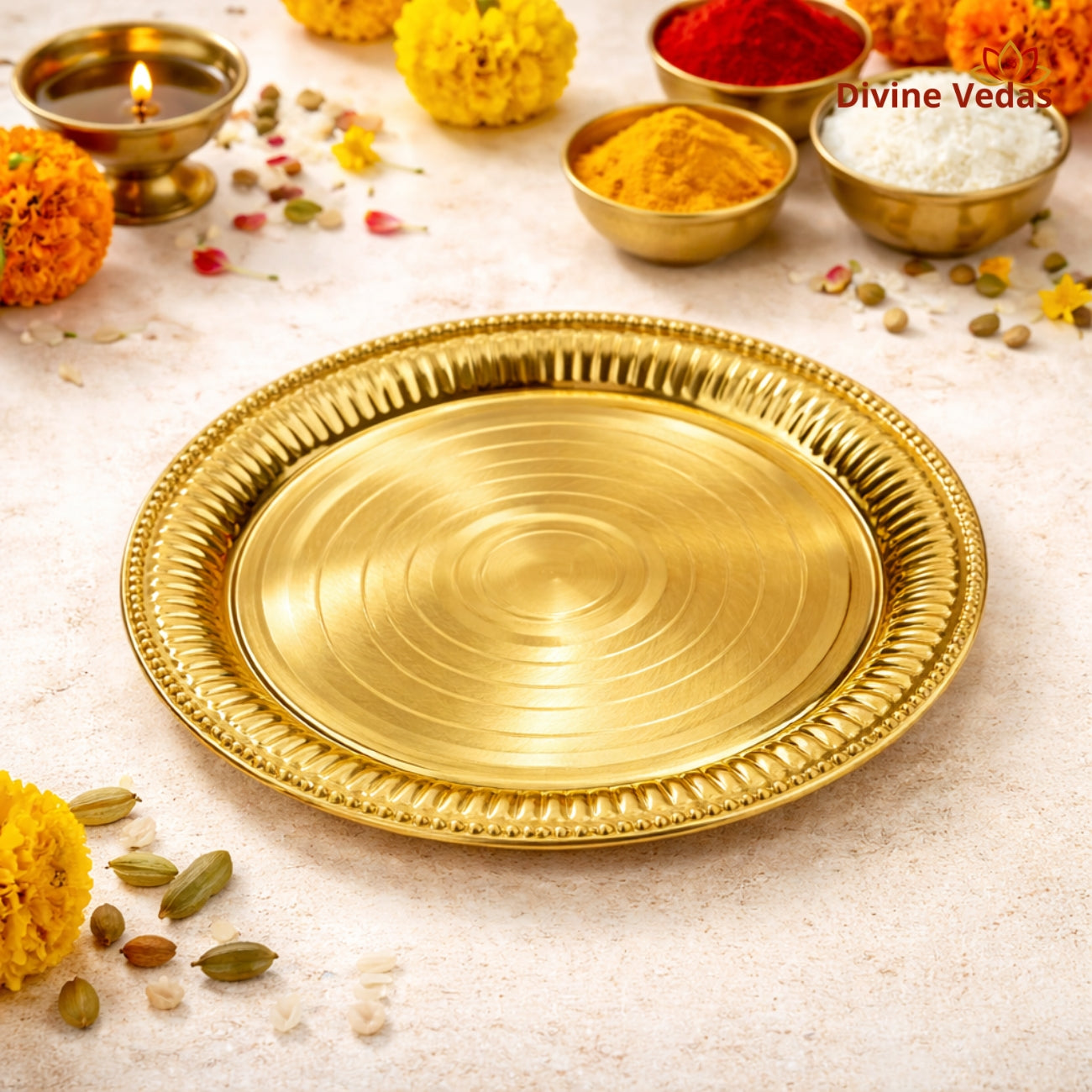 Traditional Brass Thali