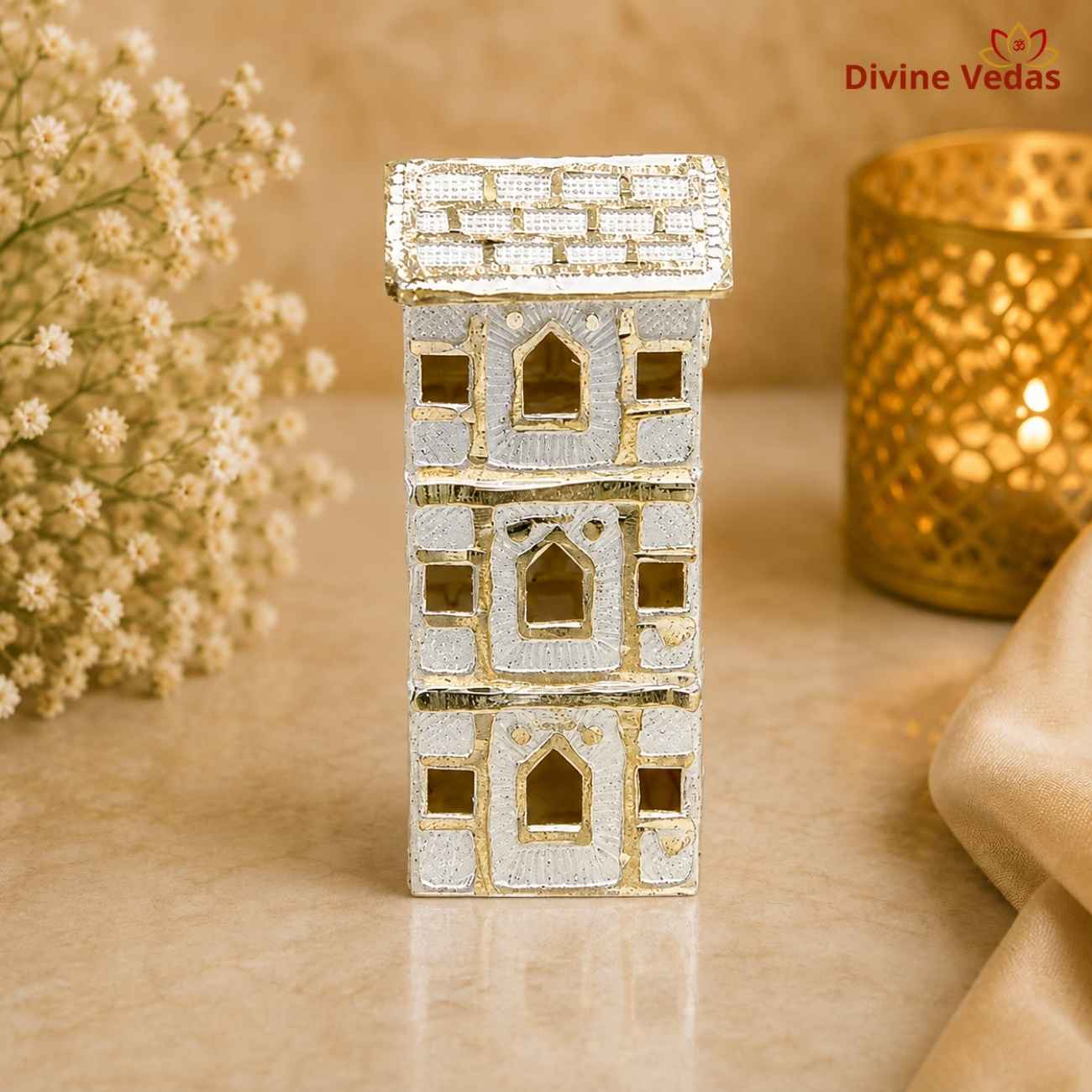 Vastu Home in Silver 30g | Silver House for Vastu & Gifting | Divine Vedas