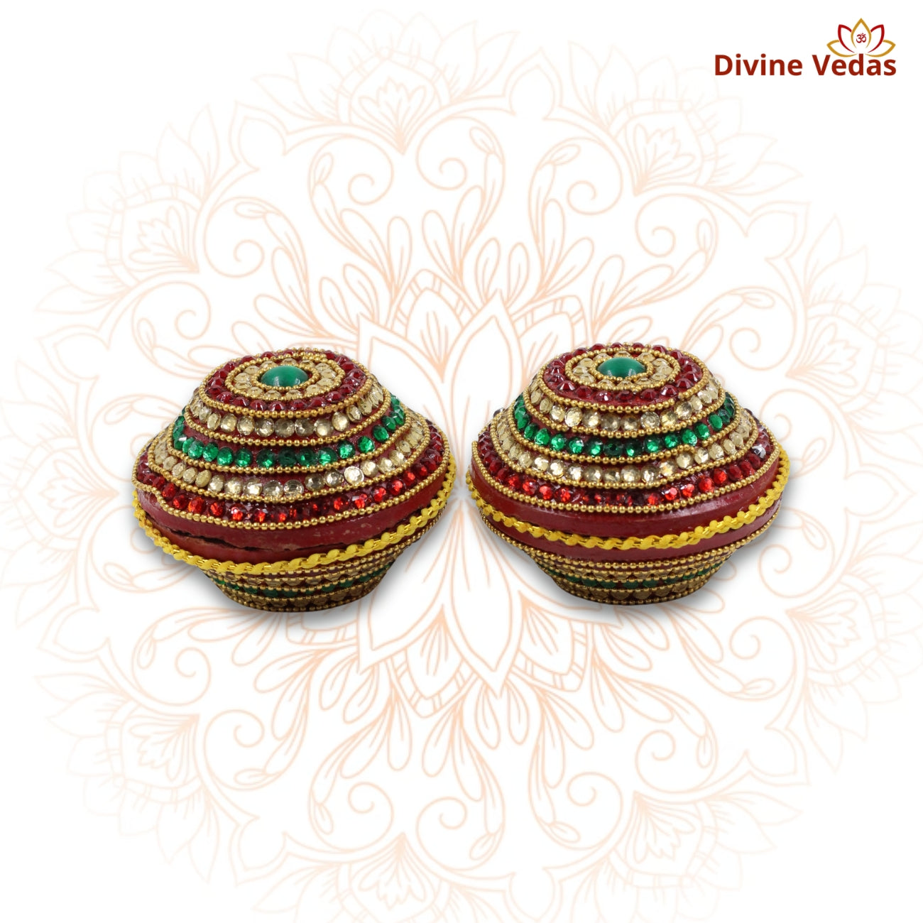Wedding Sampat for Gujarati Wedding Red Beadwork