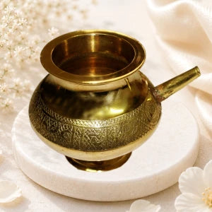 Brass Karva Pot for Karwa Chauth Puja & Rituals | Divine Vedas