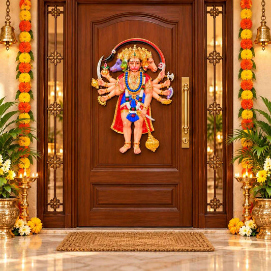 Panchmukhi Hanuman Ji Door Sticker | Religious Main Door Decoration