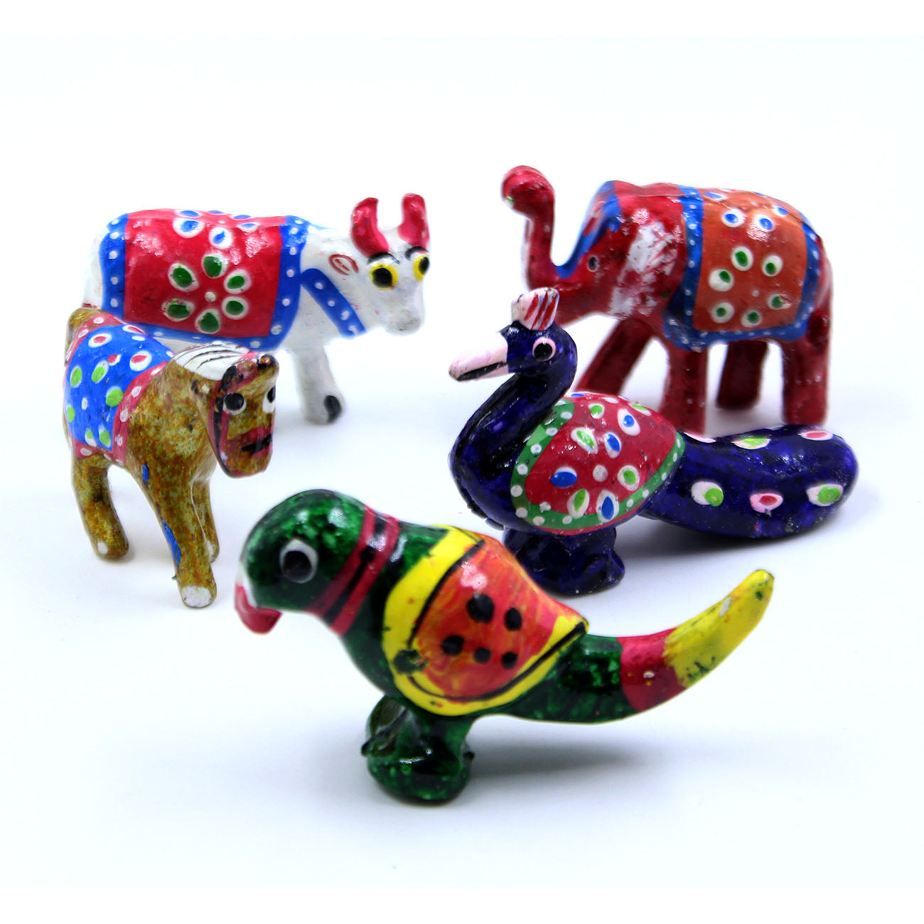 Miniature Figurines Hand Painted set for Gujarati Wedding